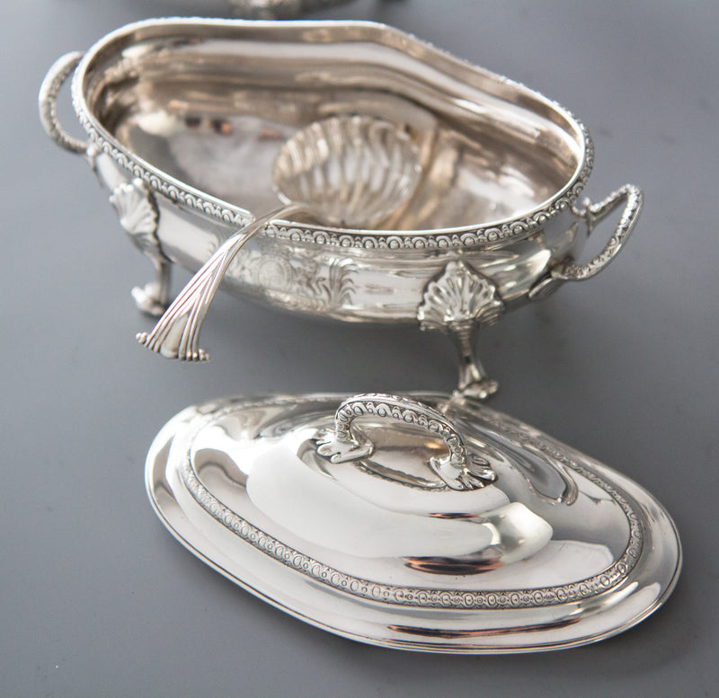 Speaker Smith, Political Interest: A Set George III Silver Sauce Tureens, Le Sage, London 1774