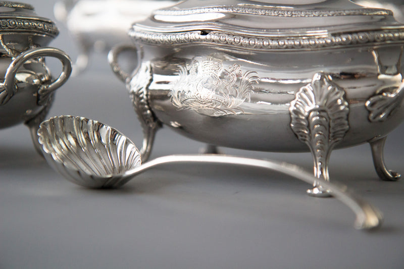 Speaker Smith, Political Interest: A Set George III Silver Sauce Tureens, Le Sage, London 1774