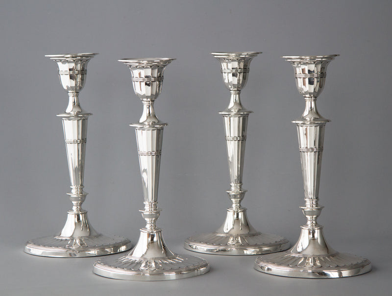 A Superb Victorian Silver Candelabra/Candlesticks Table Suite