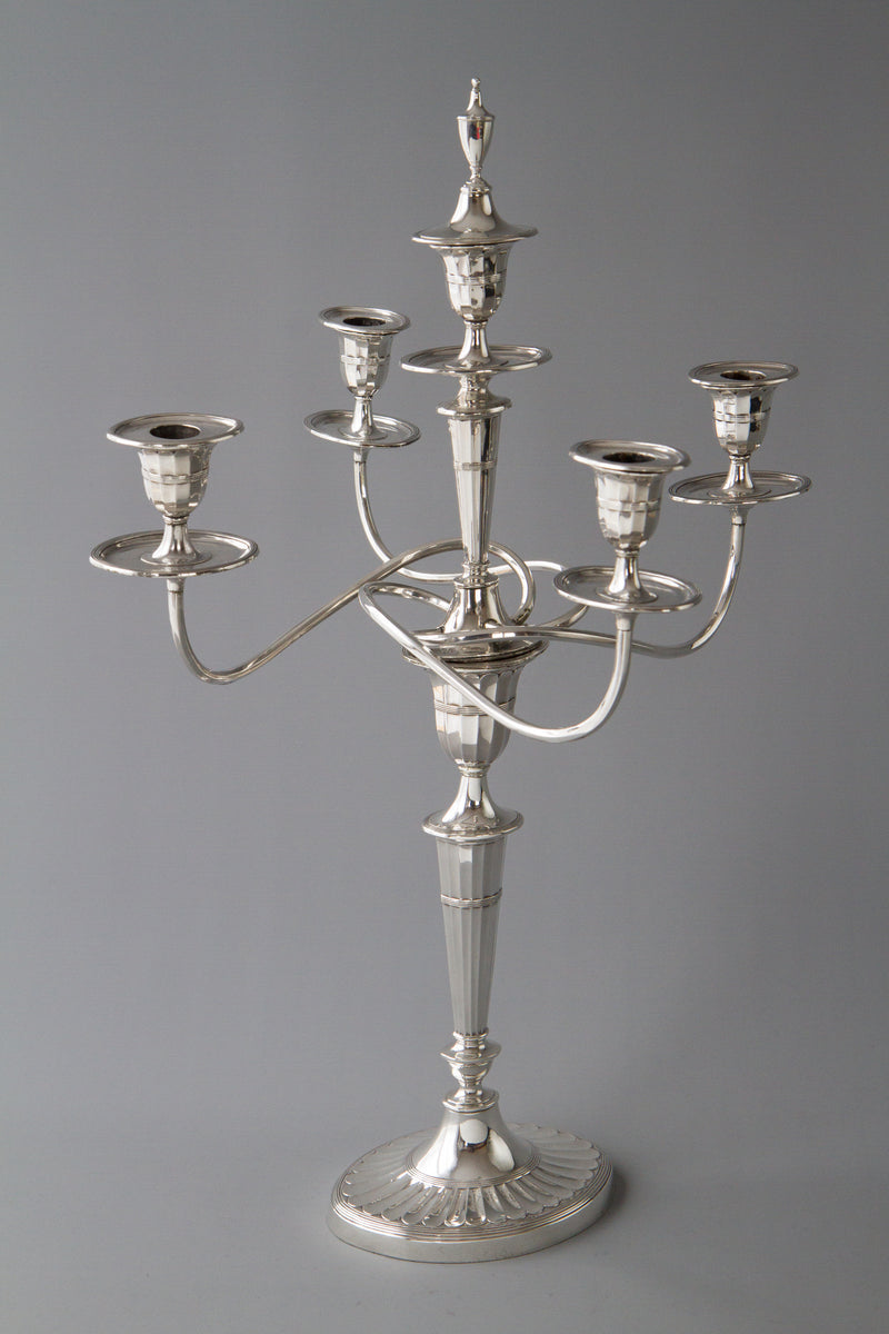 A Superb Victorian Silver Candelabra/Candlesticks Table Suite