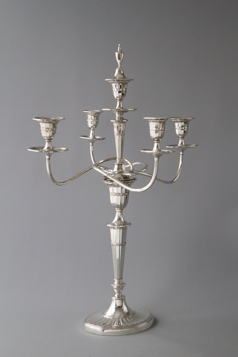 A Superb Victorian Silver Candelabra/Candlesticks Table Suite