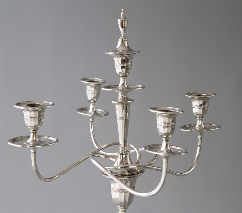 A Superb Victorian Silver Candelabra/Candlesticks Table Suite