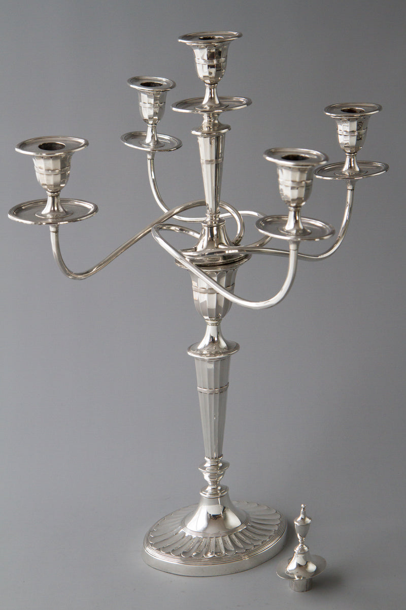 A Superb Victorian Silver Candelabra/Candlesticks Table Suite
