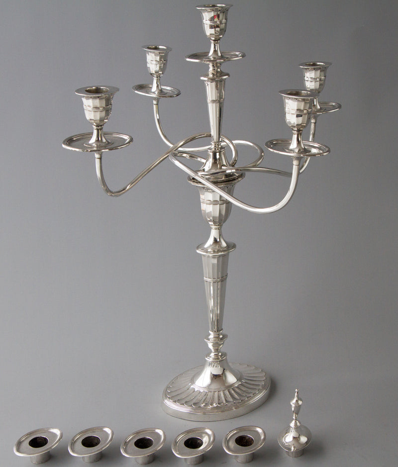 A Superb Victorian Silver Candelabra/Candlesticks Table Suite