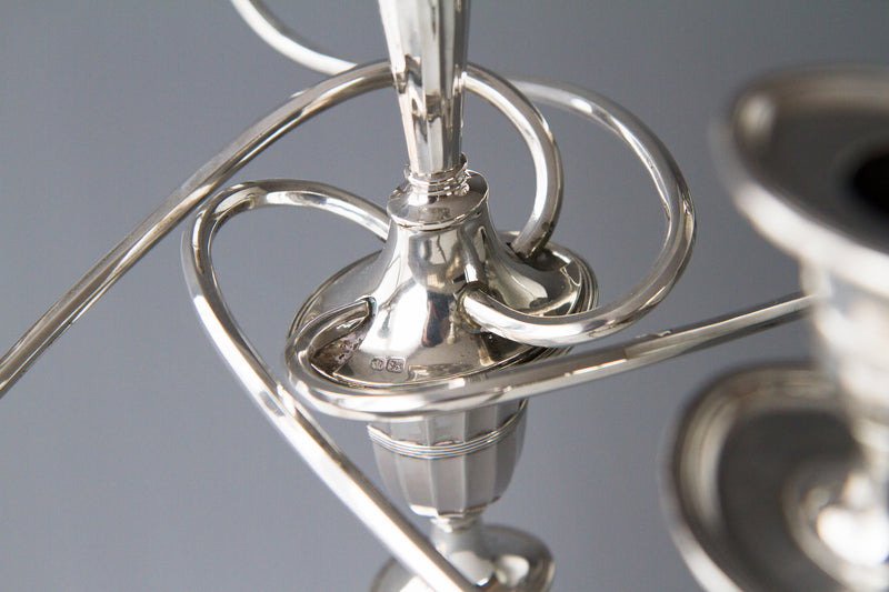 A Superb Victorian Silver Candelabra/Candlesticks Table Suite