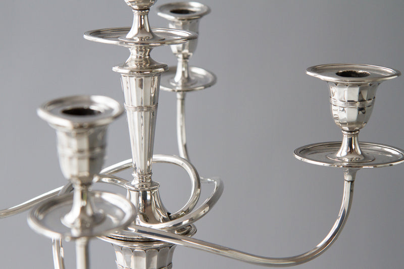 A Superb Victorian Silver Candelabra/Candlesticks Table Suite