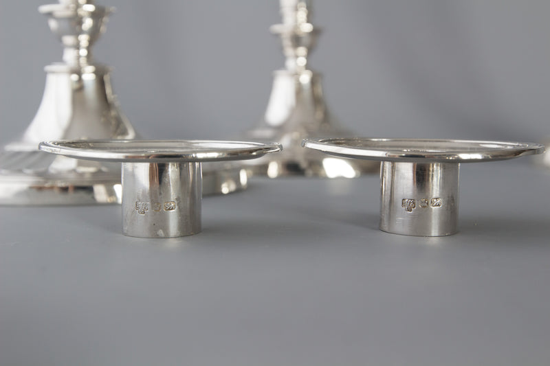 A Superb Victorian Silver Candelabra/Candlesticks Table Suite