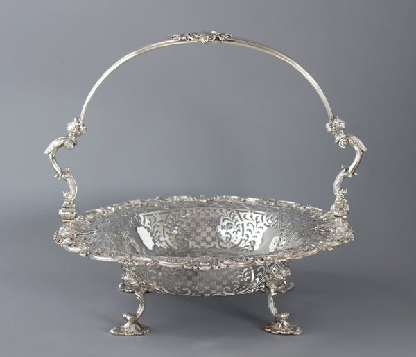 A Beautiful George II Silver Basket London 1747, by Edward Aldridge