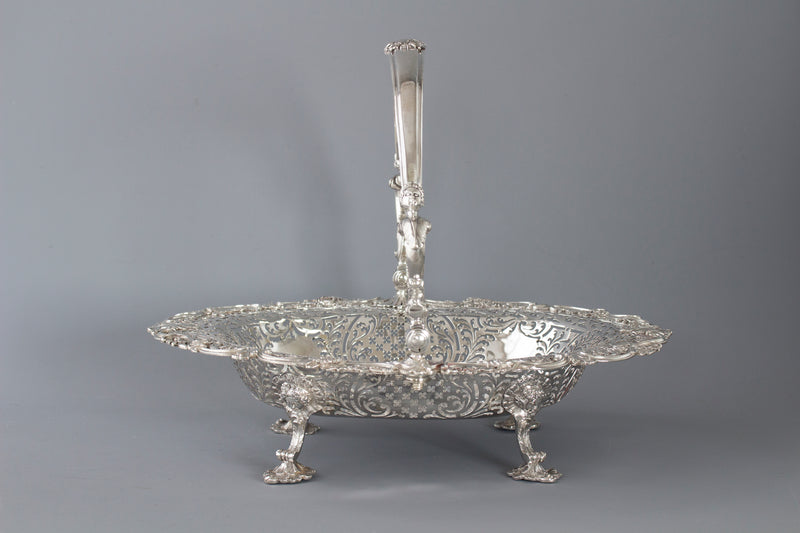 A Beautiful George II Silver Basket London 1747, by Edward Aldridge
