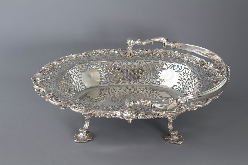 A Beautiful George II Silver Basket London 1747, by Edward Aldridge