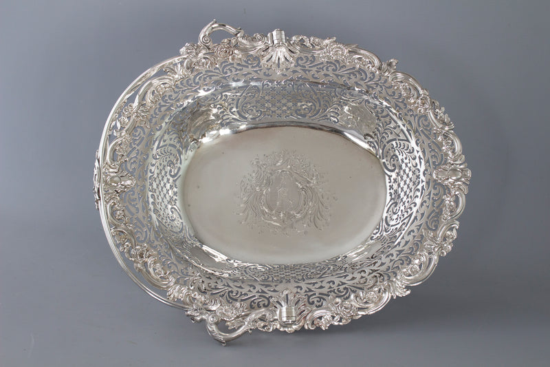 A Beautiful George II Silver Basket London 1747, by Edward Aldridge