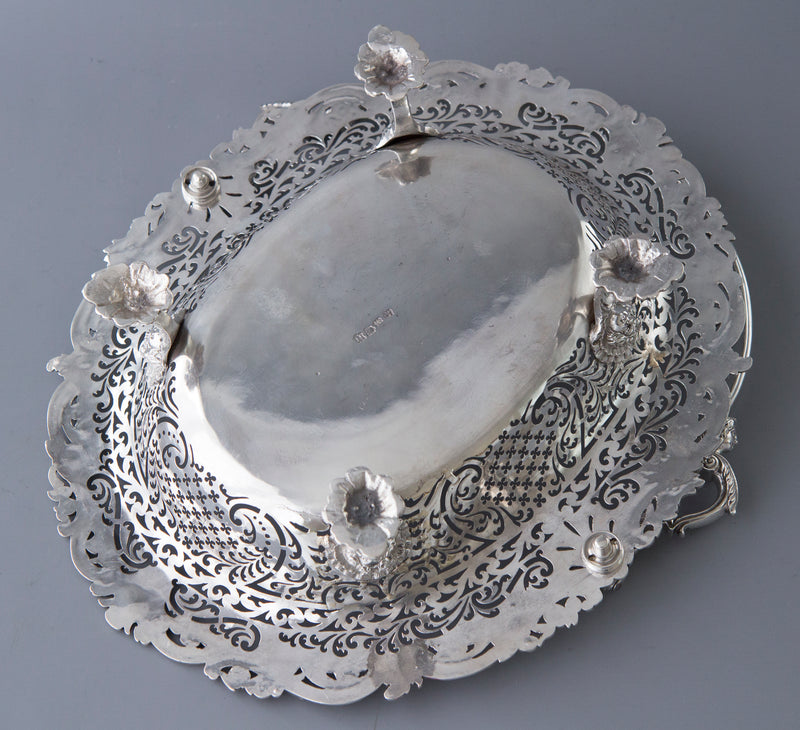 A Beautiful George II Silver Basket London 1747, by Edward Aldridge