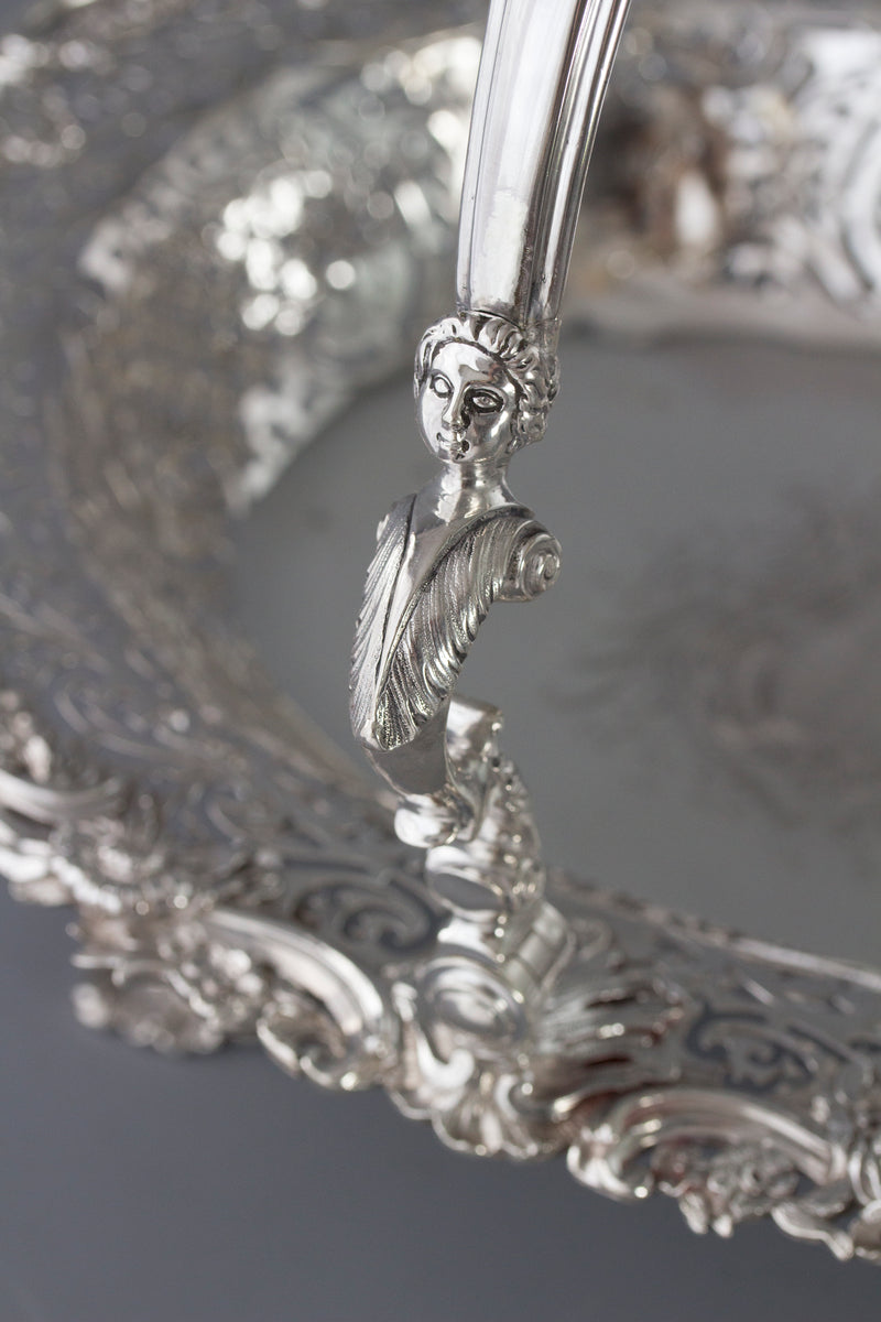 A Beautiful George II Silver Basket London 1747, by Edward Aldridge