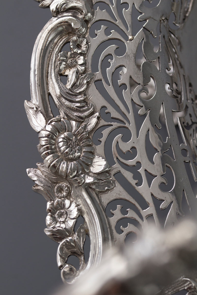 A Beautiful George II Silver Basket London 1747, by Edward Aldridge