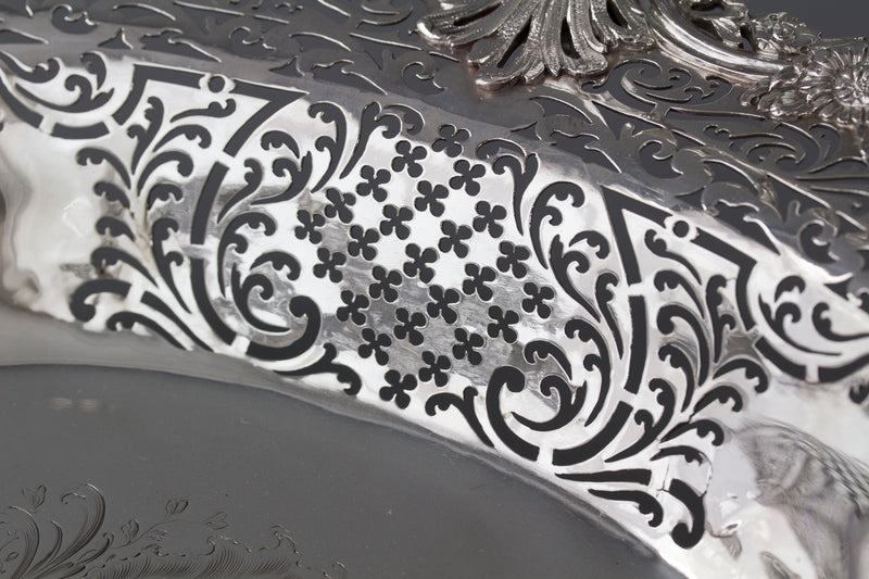 A Beautiful George II Silver Basket London 1747, by Edward Aldridge