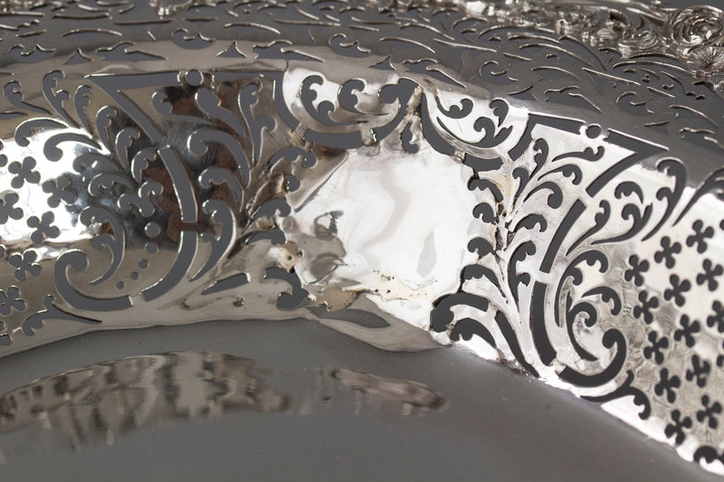 A Beautiful George II Silver Basket London 1747, by Edward Aldridge