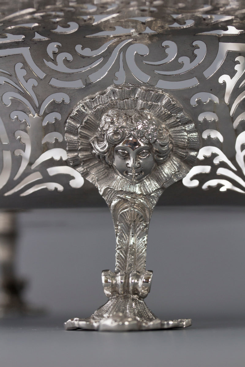 A Beautiful George II Silver Basket London 1747, by Edward Aldridge