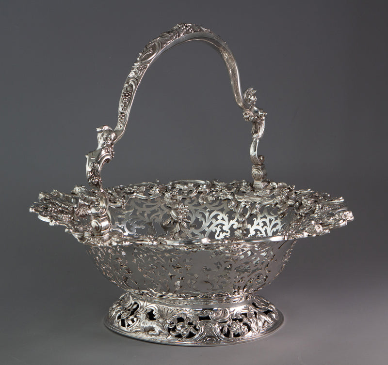 Royal Interest - A George II Silver Harvest Basket London 1759, by William Tuite