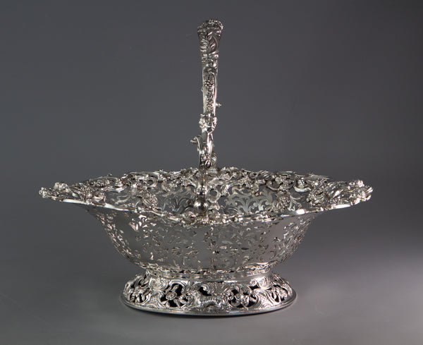 Royal Interest - A George II Silver Harvest Basket London 1759, by William Tuite