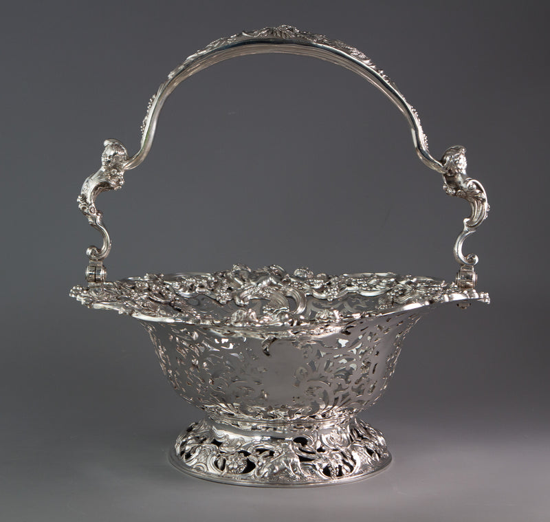 Royal Interest - A George II Silver Harvest Basket London 1759, by William Tuite