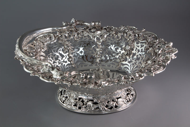 Royal Interest - A George II Silver Harvest Basket London 1759, by William Tuite