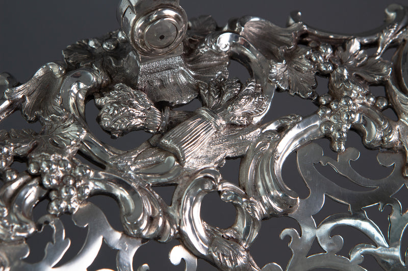 Royal Interest - A George II Silver Harvest Basket London 1759, by William Tuite