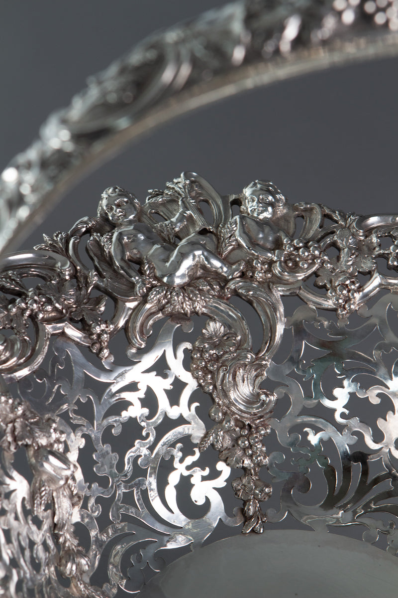 Royal Interest - A George II Silver Harvest Basket London 1759, by William Tuite