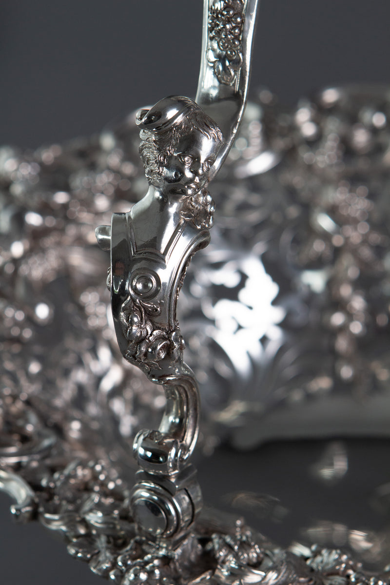 Royal Interest - A George II Silver Harvest Basket London 1759, by William Tuite