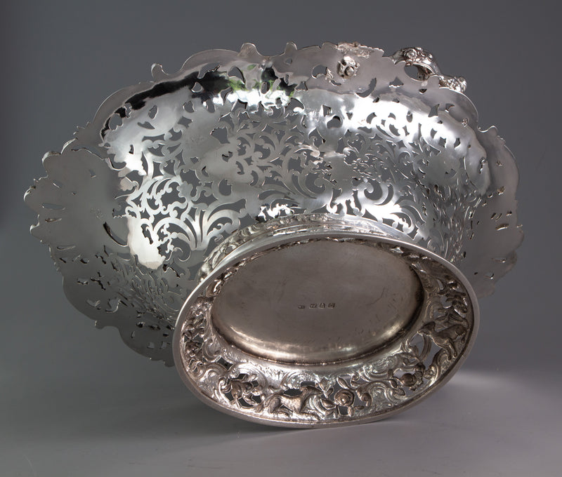 Royal Interest - A George II Silver Harvest Basket London 1759, by William Tuite
