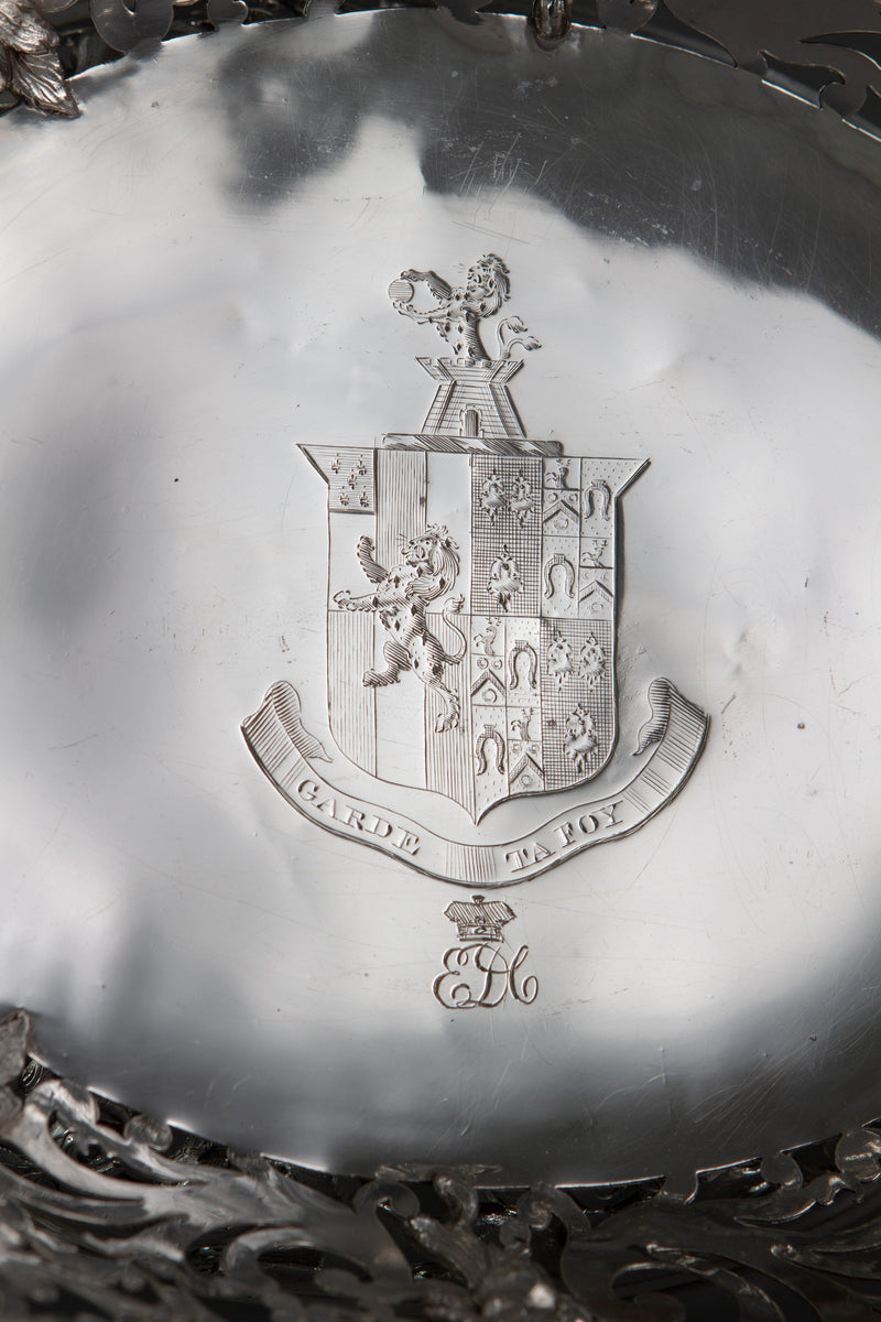 Royal Interest - A George II Silver Harvest Basket London 1759, by William Tuite