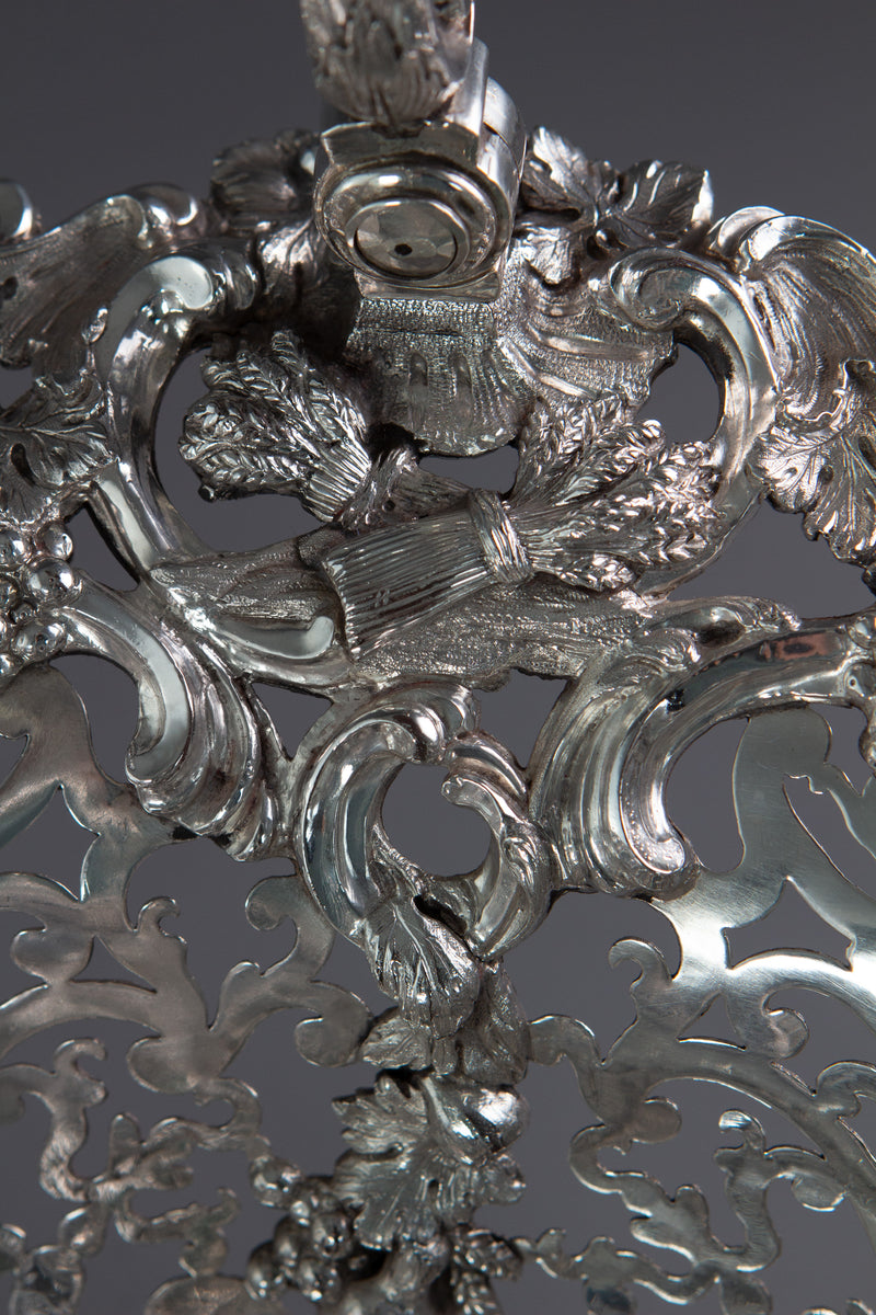 Royal Interest - A George II Silver Harvest Basket London 1759, by William Tuite