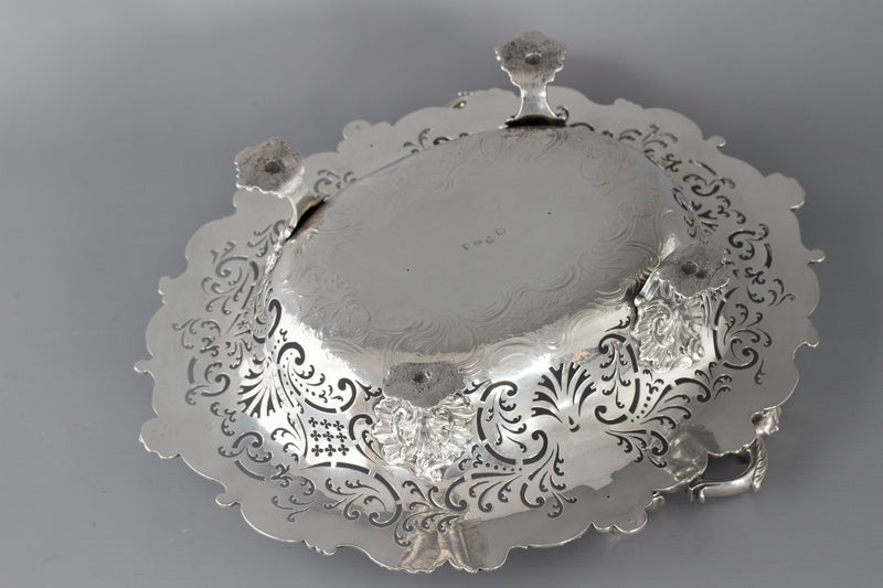 An Exhibition or Museum Quality George II Silver Basket London 1745 by Edward Aldridge