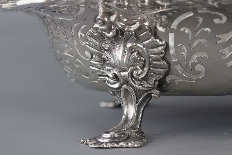 An Exhibition or Museum Quality George II Silver Basket London 1745 by Edward Aldridge