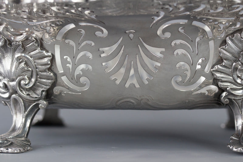 An Exhibition or Museum Quality George II Silver Basket London 1745 by Edward Aldridge