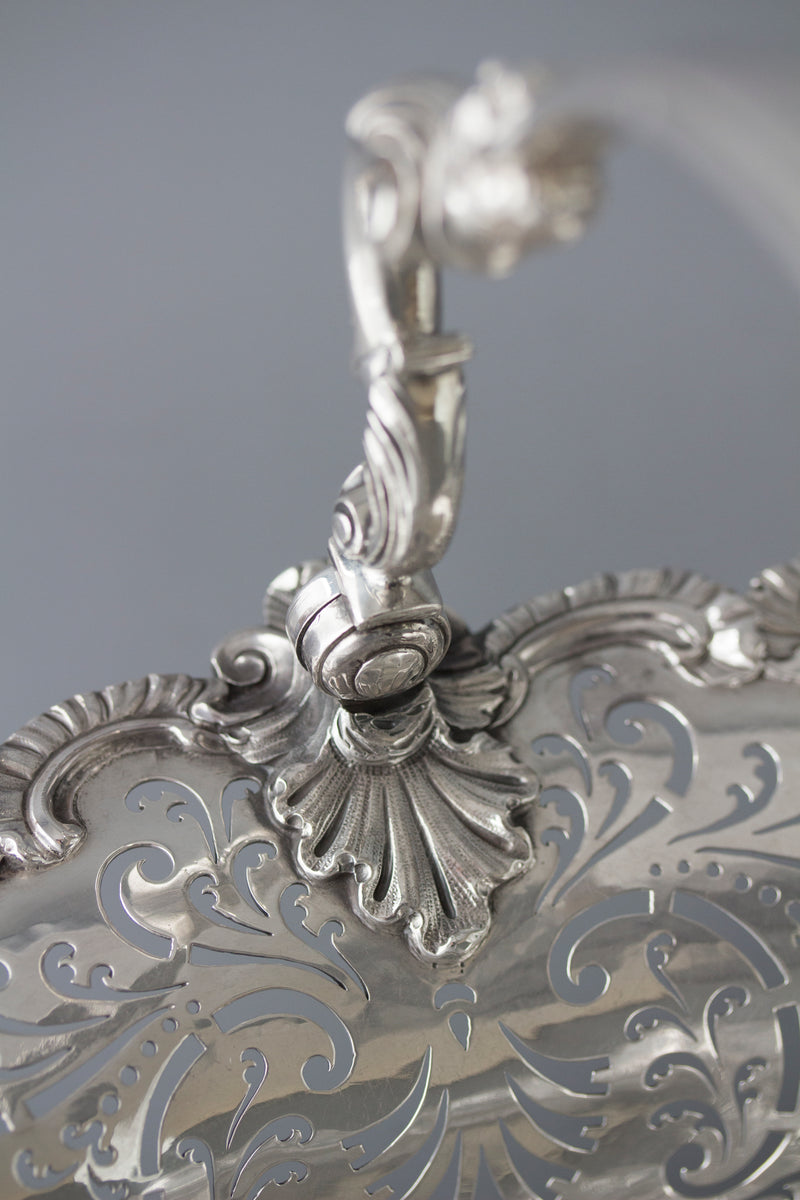 An Exhibition or Museum Quality George II Silver Basket London 1745 by Edward Aldridge