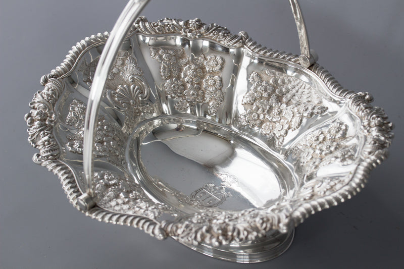 A Fine George IV Silver Fruit Basket Sheffield 1820