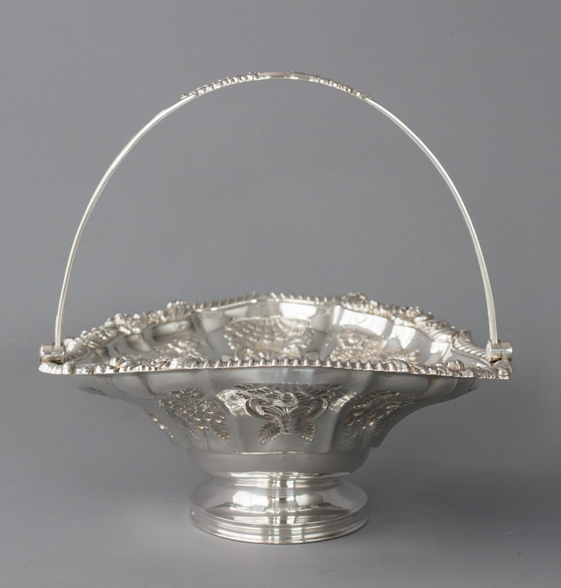 A Fine George IV Silver Fruit Basket Sheffield 1820