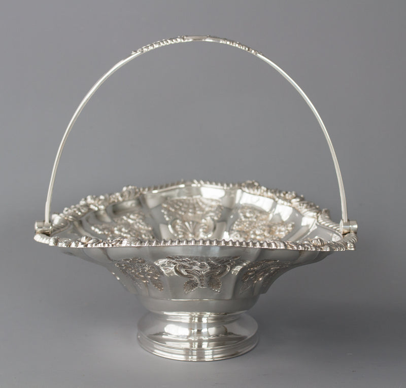 A Fine George IV Silver Fruit Basket Sheffield 1820