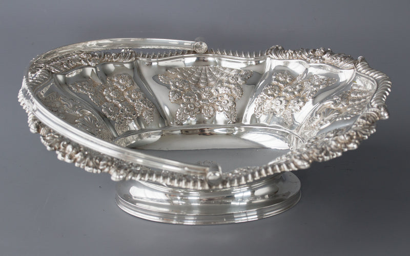A Fine George IV Silver Fruit Basket Sheffield 1820