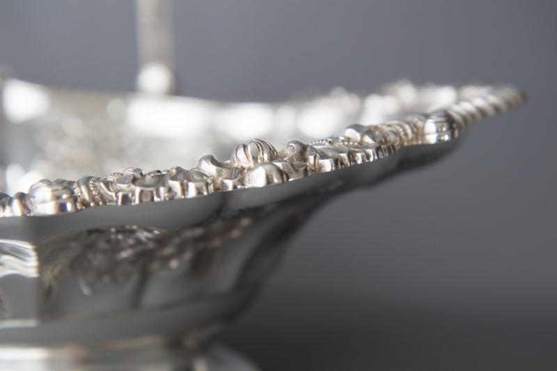 A Fine George IV Silver Fruit Basket Sheffield 1820