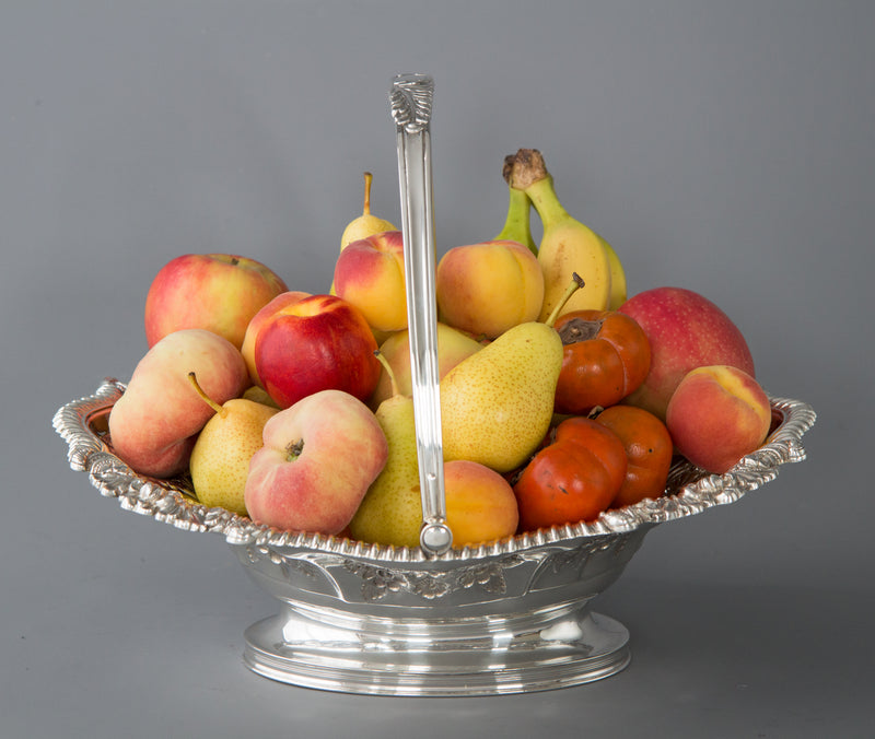 A Fine George IV Silver Fruit Basket Sheffield 1820