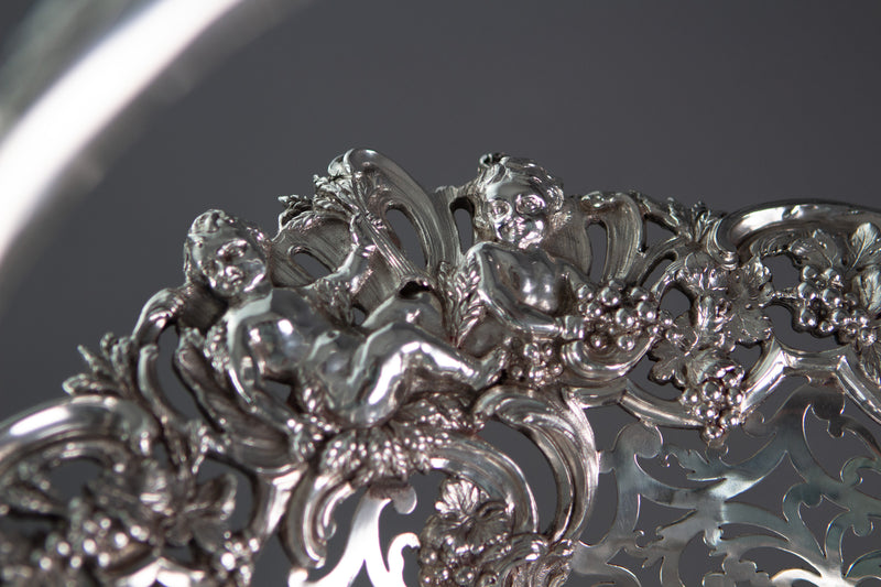 Royal Interest - A George II Silver Harvest Basket London 1759, by William Tuite