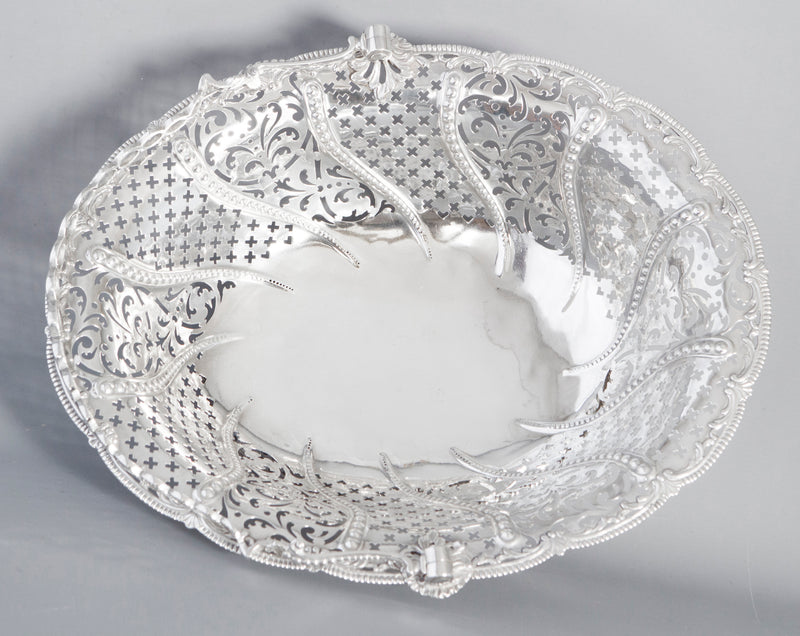 A Very Fine George III Silver Basket by William Plummer, London 1761