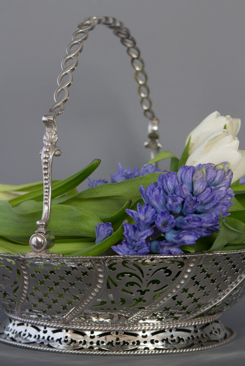 A Very Fine George III Silver Basket by William Plummer, London 1761