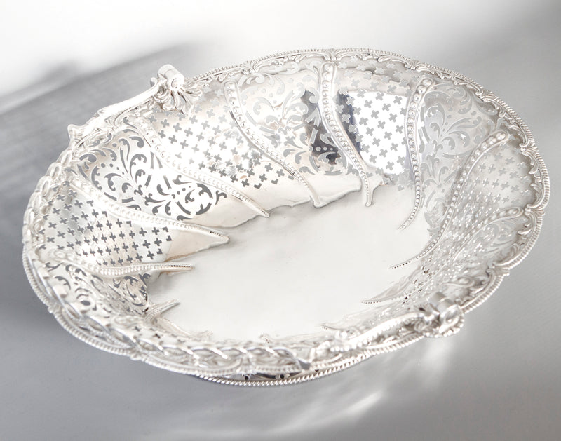 A Very Fine George III Silver Basket by William Plummer, London 1761