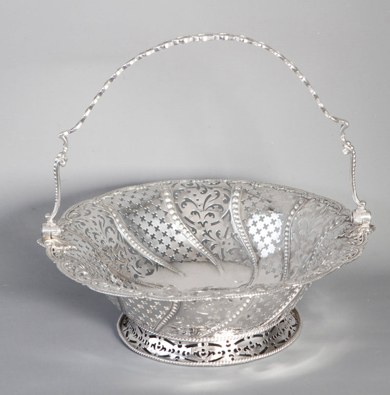 A Very Fine George III Silver Basket by William Plummer, London 1761