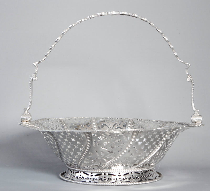 A Very Fine George III Silver Basket by William Plummer, London 1761