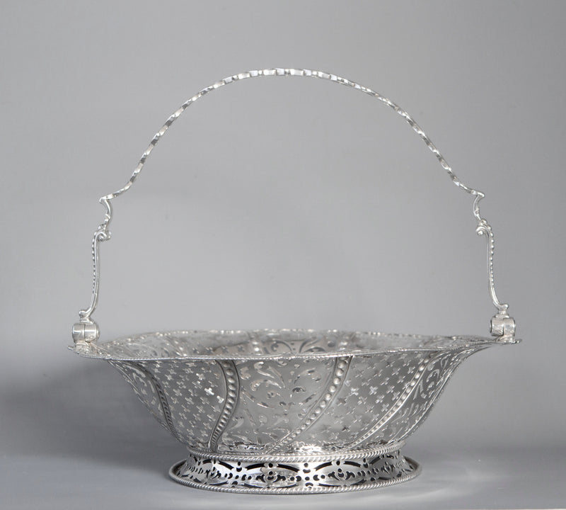 A Very Fine George III Silver Basket by William Plummer, London 1761