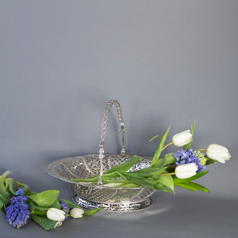 A Very Fine George III Silver Basket by William Plummer, London 1761