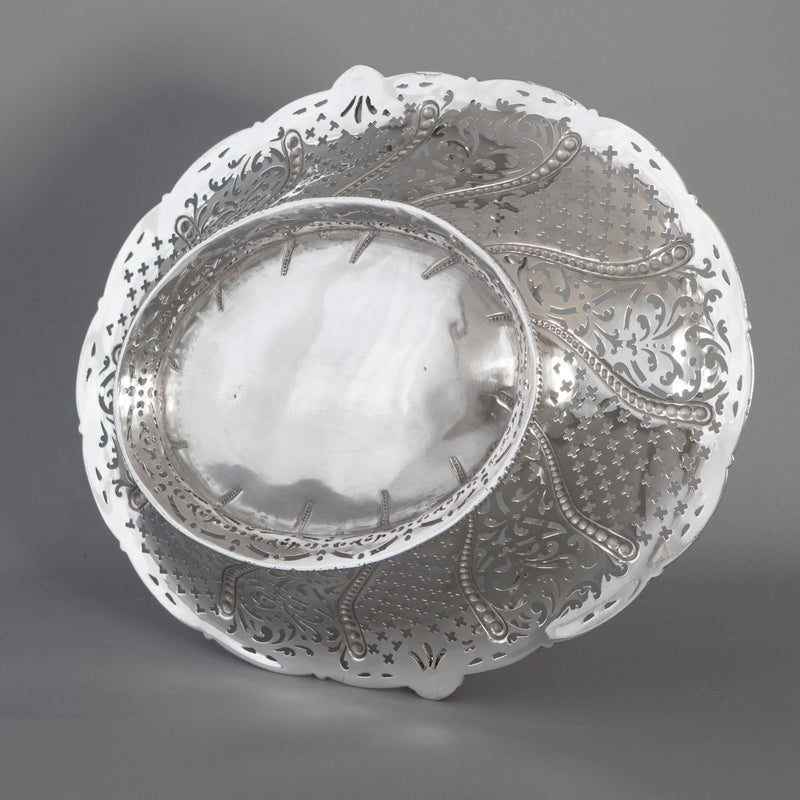 A Very Fine George III Silver Basket by William Plummer, London 1761